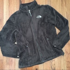 The North Face Brown Fleece Full Zip-up Jacket